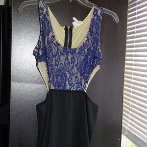 NEW Sexy open sided dress / Blue blouse tank top